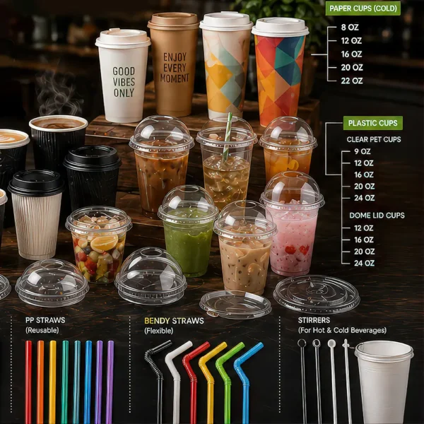 Premium Paper Cups, Plastic Cups & Straws – Smart Packaging, Sustainable Choice