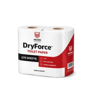 DryForce™ Premium 2-Ply Toilet Paper – Soft & Reliable Bathroom Tissue