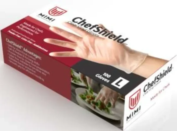 MIMI ChefShield™ Vinyl Gloves – Professional Food Service Protection